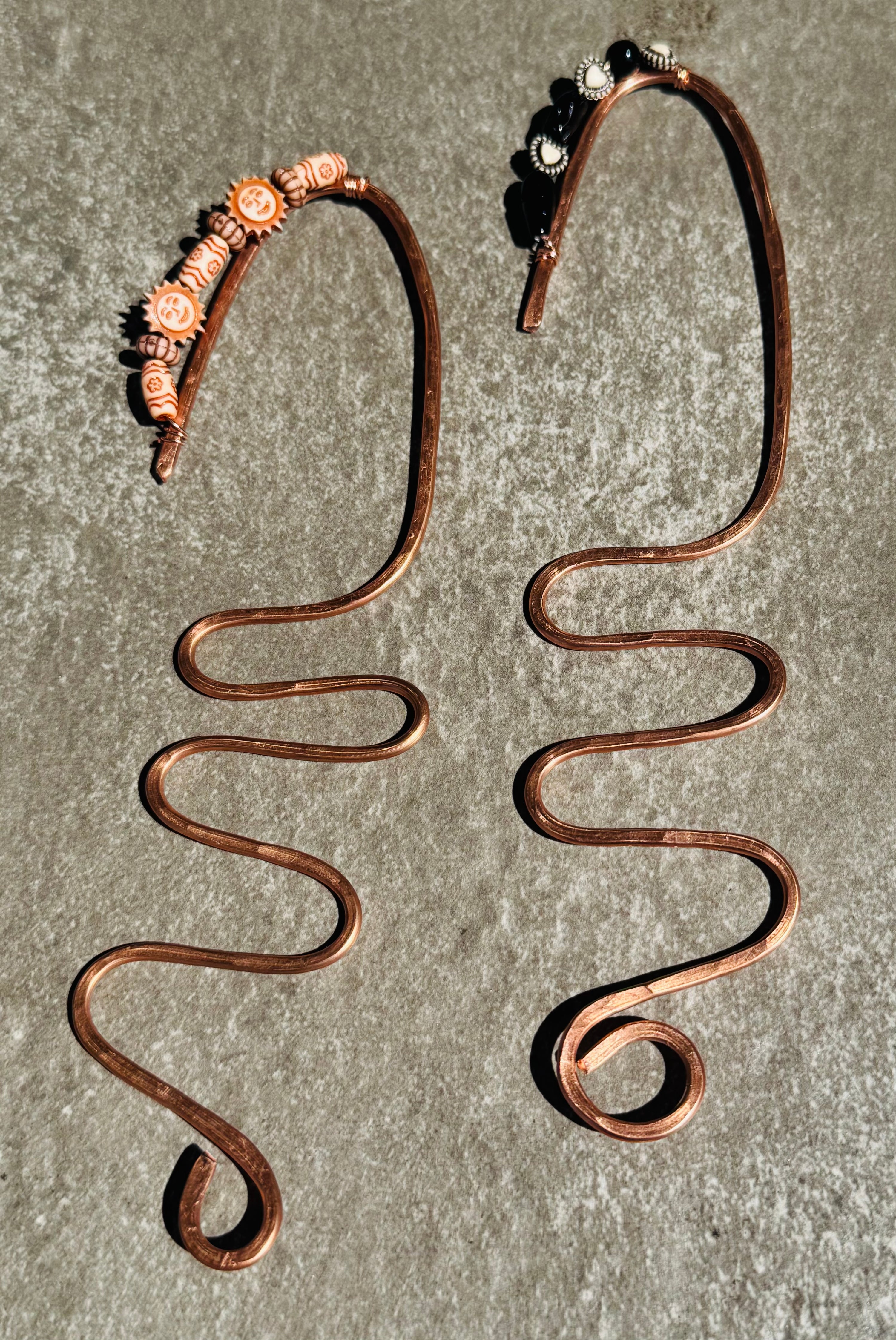 hammered copper bookmarks no. 4
