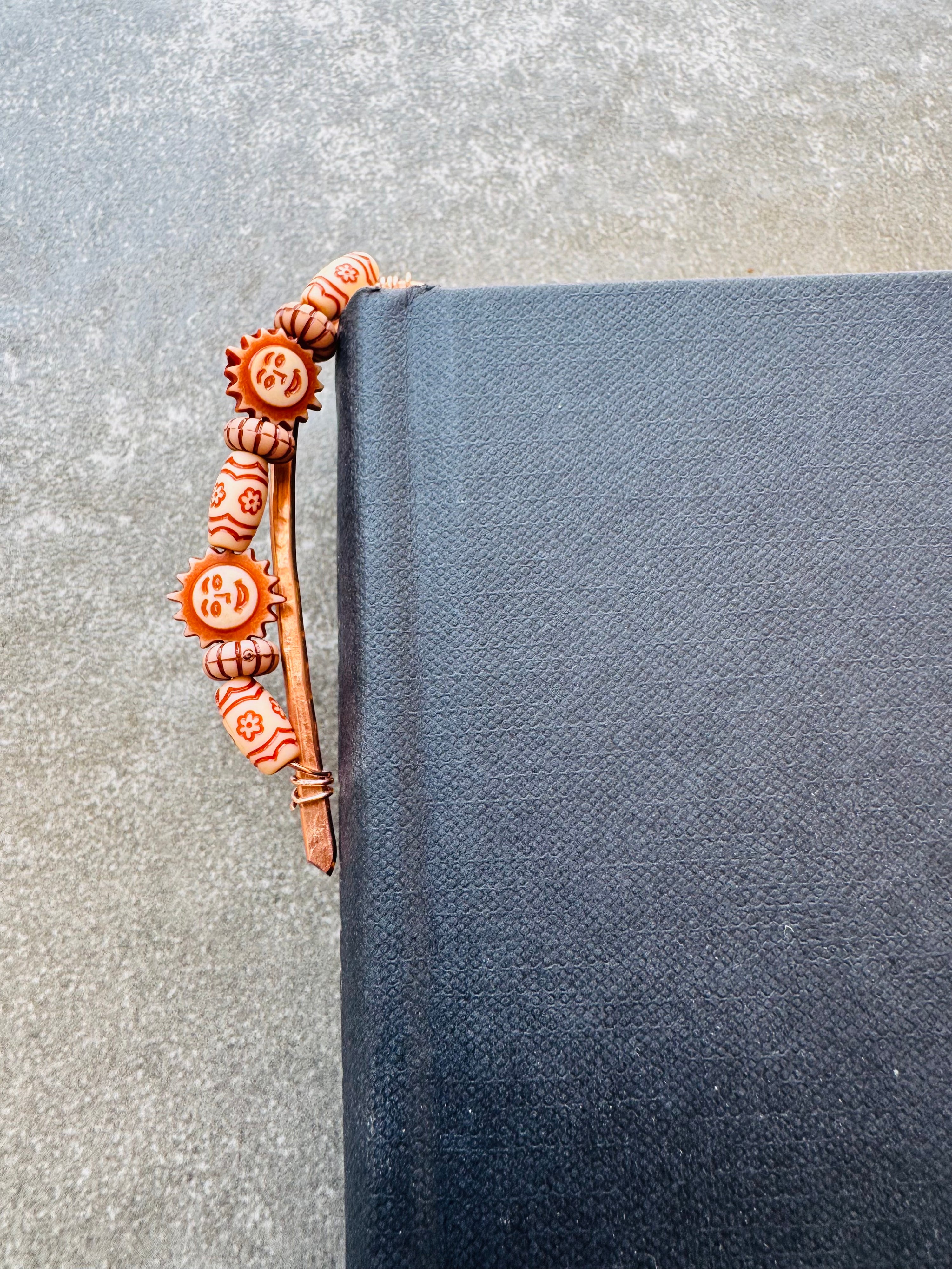 hammered copper bookmarks no. 4
