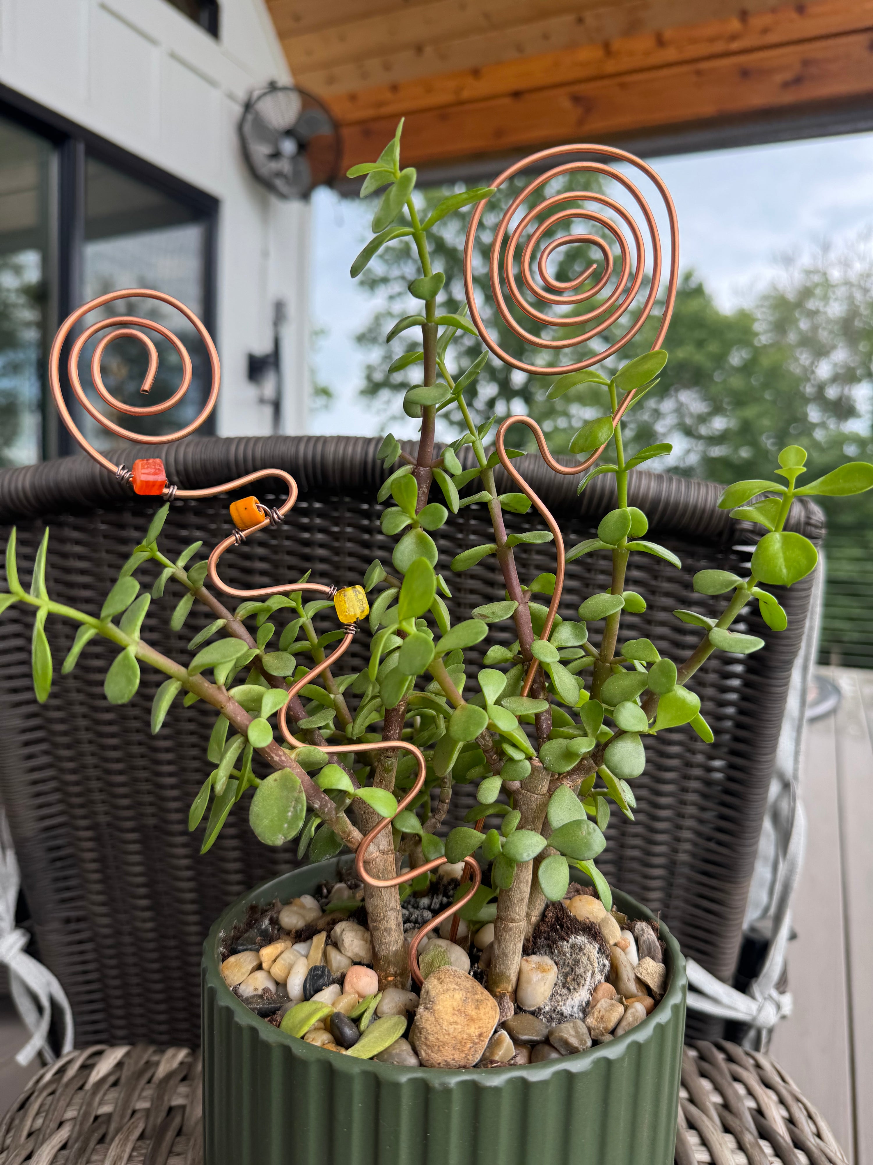 10” planter art sticks no. 5