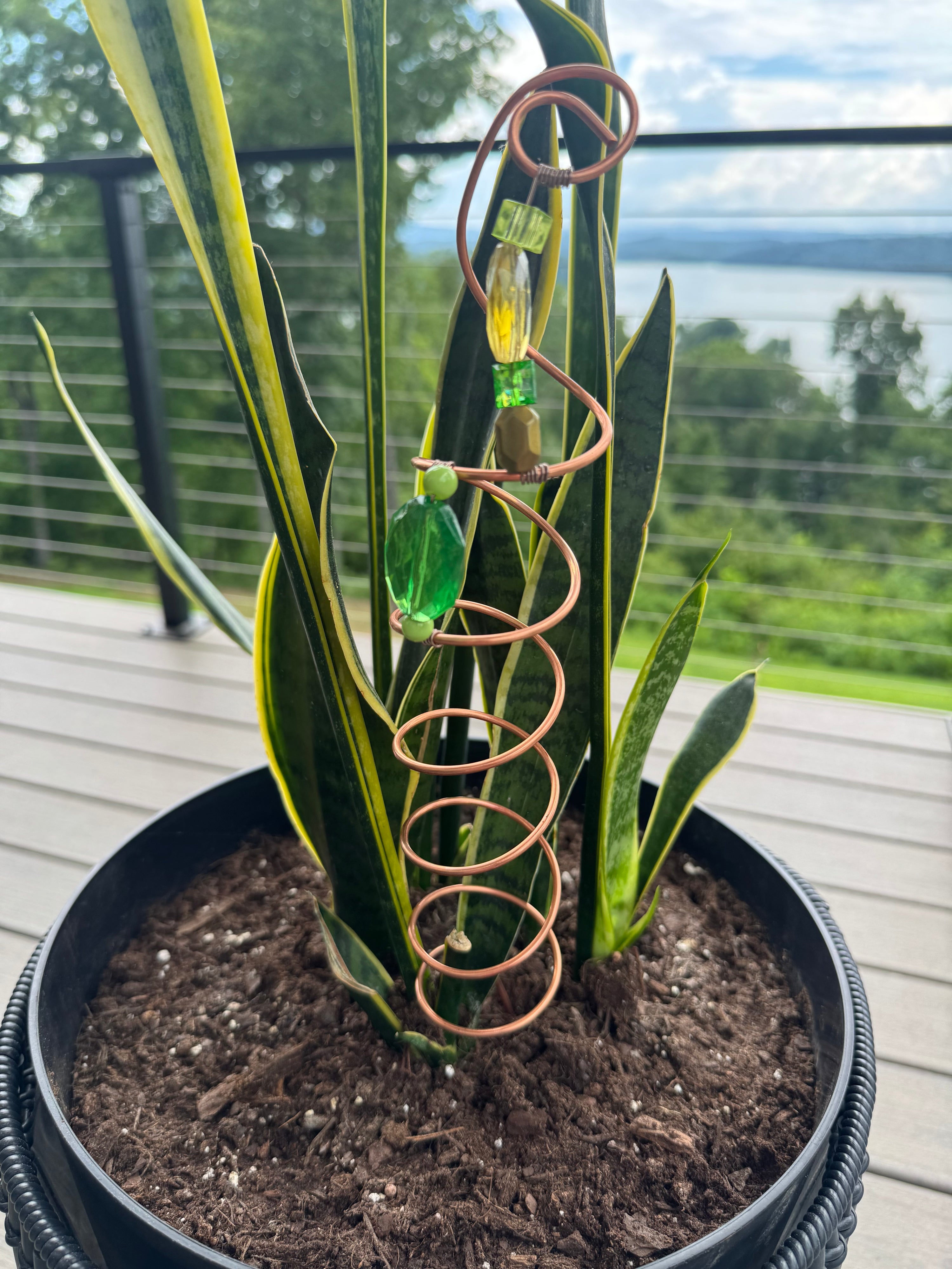 15” planter art sticks no. 1