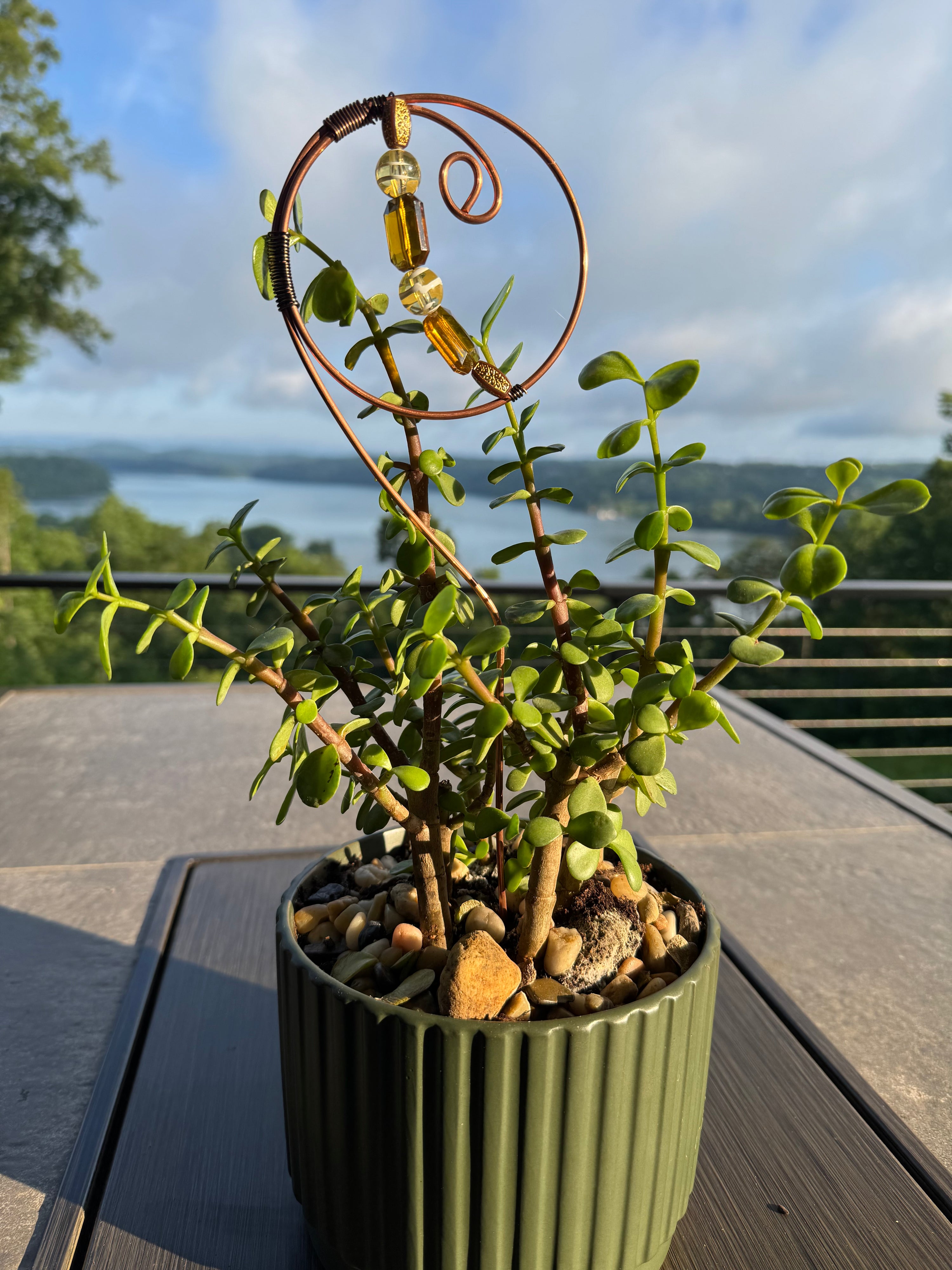 15” planter art sticks no. 3