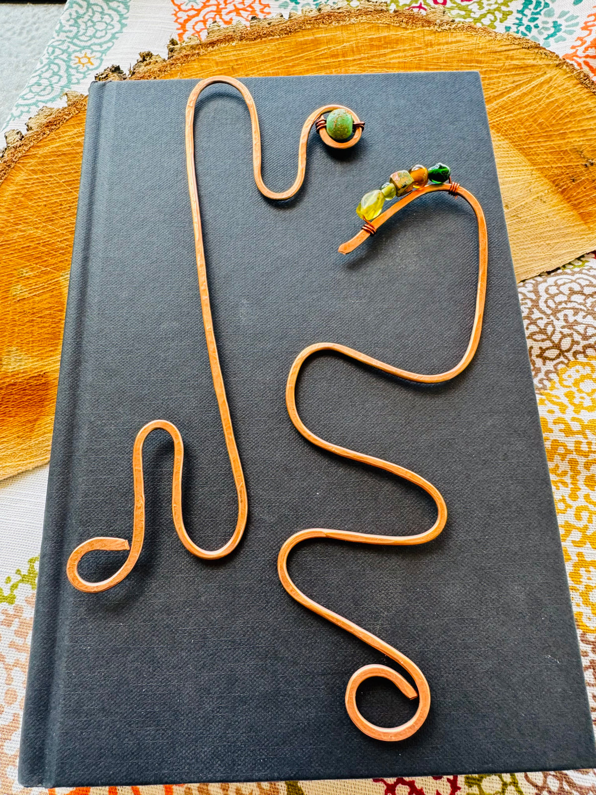 hammered copper bookmarks no. 2