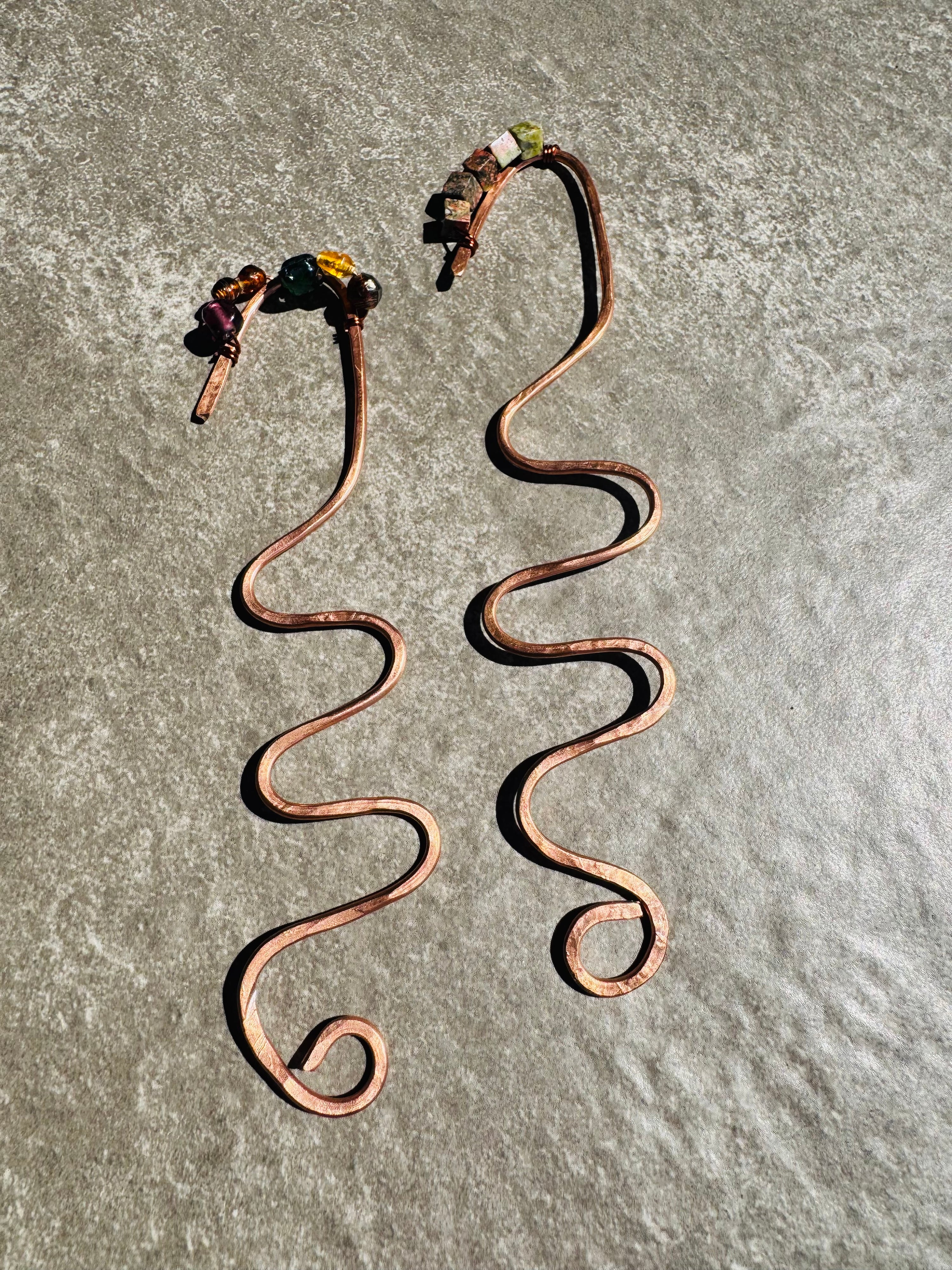 hammered copper bookmarks no. 3